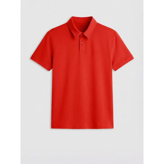 Heren Katoenen Elastaan Polo T-Shirt