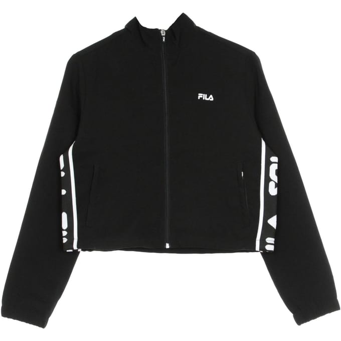 Taini Taped Crepe Jacket Dames trainingsjack zwart