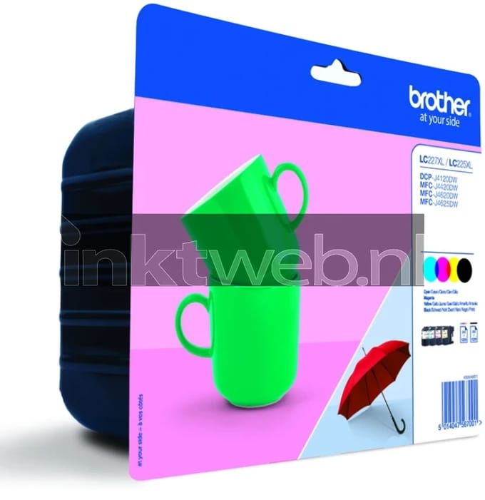 Brother Inktcartridge LC-227XLVALBP 4-kleuren Multipack Hoge capaciteit