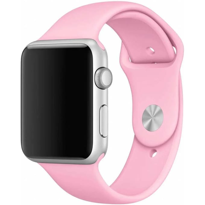 2+1 | Apple Watch Bandje Teyra - Siliconen - Helder Roze