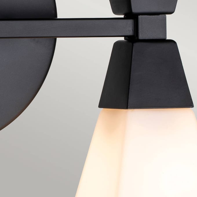 Elstead Lighting LED Wandlamp Bowtie | 3W 3000K 300Lm 830 | IP44 | Dimbaar | Matte Black