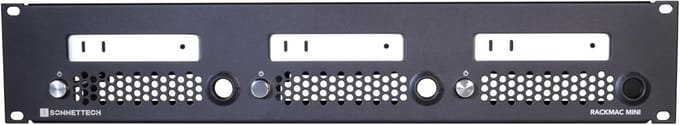 2U Rackmontagebehuizing voor 1, 2 of 3 Mac mini Computers - 19 inch Pro Rackoplossing