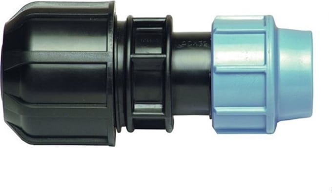 PE x metaal rechte verloop klemkoppeling, 34 x 32 mm