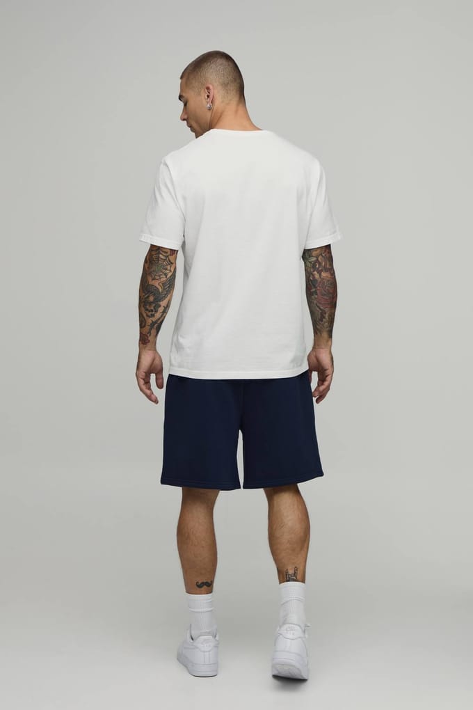 Essential Baggy Fit Middellange Short | Navy | Size 3XL