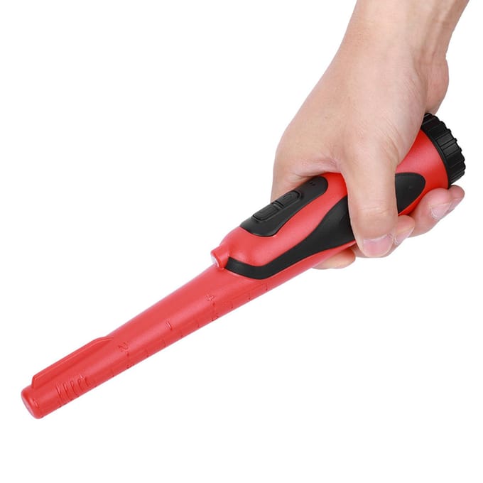 HS-16 IP68 Hoge Gevoeligheid Draagbare Handheld Metaalscan Locator Metaaldetector PinpointerRood oranje