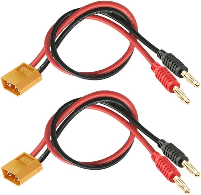 Stekker Adapter - Batterij Kabel - RC Apparaten - 12 AWG Kabel - 30 cm Lengte