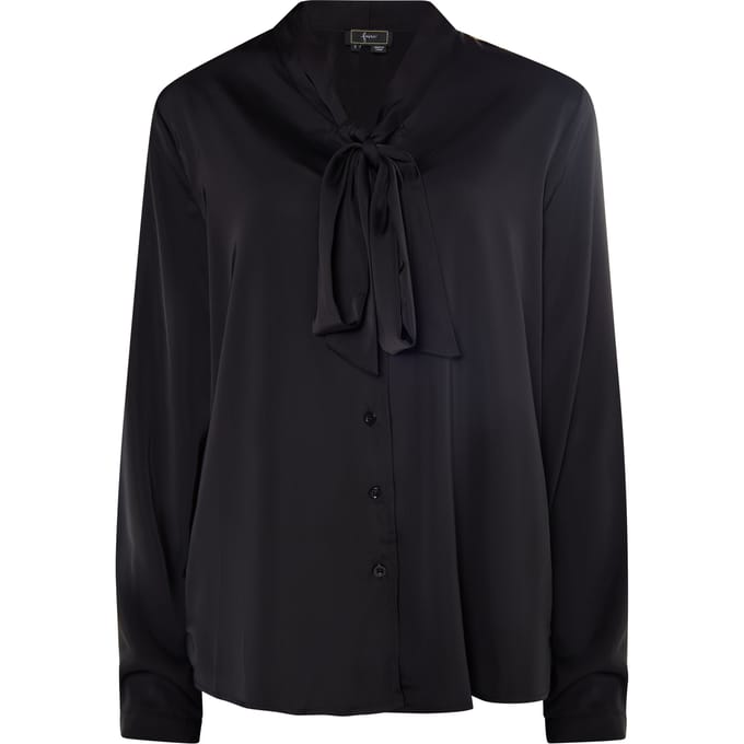 Faina sjaal blouse Dames zwart