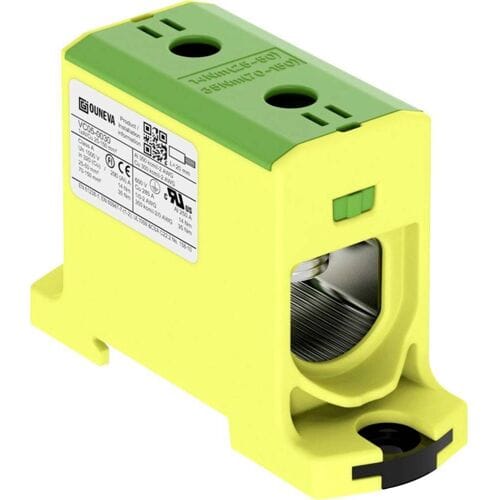 Ouneva Group VC05-0030 Verdeelblok Schroeven Geel-groen 1 stuk(s)