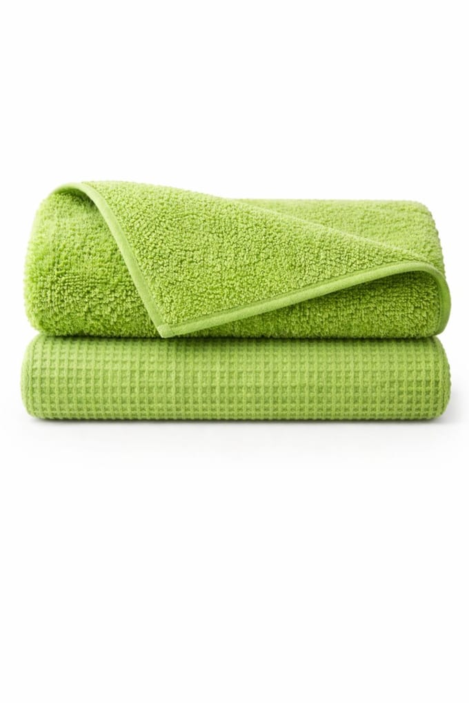 Microvezeldoek Set 2-delig – Streeploos Schoonmaken & Drogen – Super Absorberend – Pluisvrij – Herbruikbaar - Bredline