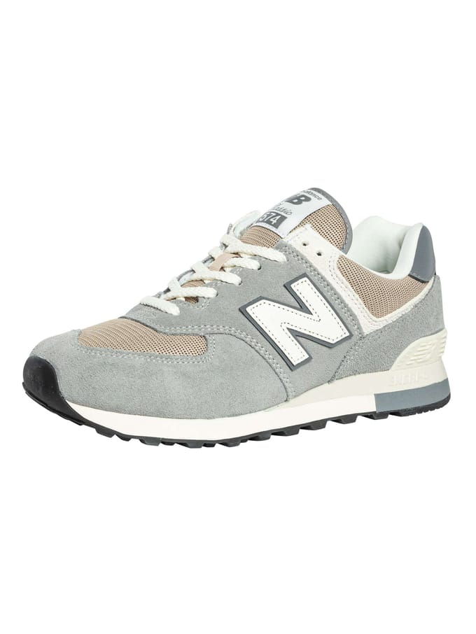 New Balance 574 Suede Trainers, Grijs