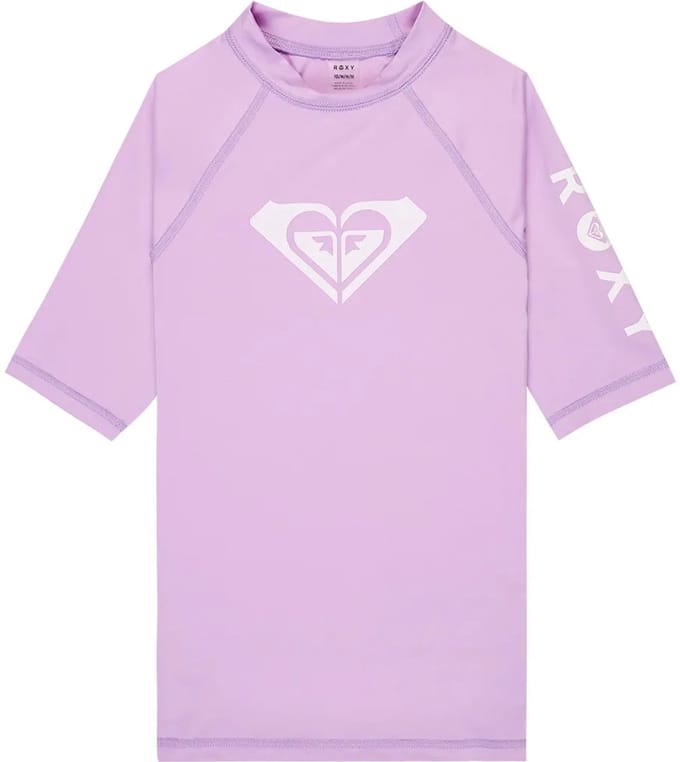 Roxy Ergwr03491 Whole Hearted Korte Mouw Rash Guard Paars 16 Years Meisje