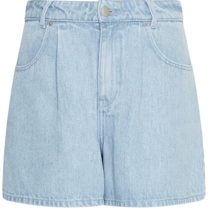 MSCH Copenhagen Mschsaphina Hw Shorts Broeken Dames - Lichtblauw - Maat M