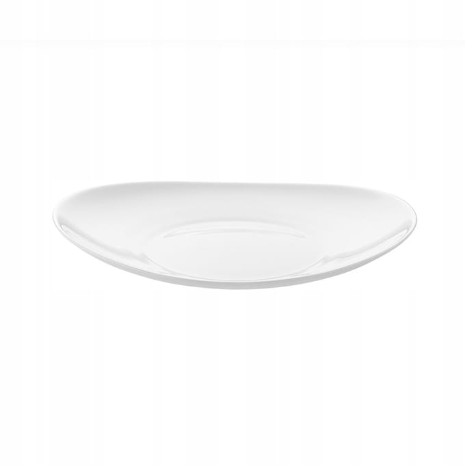 Florina Prometeus Ovaal Dessertbord 22 cm - Wit Glas