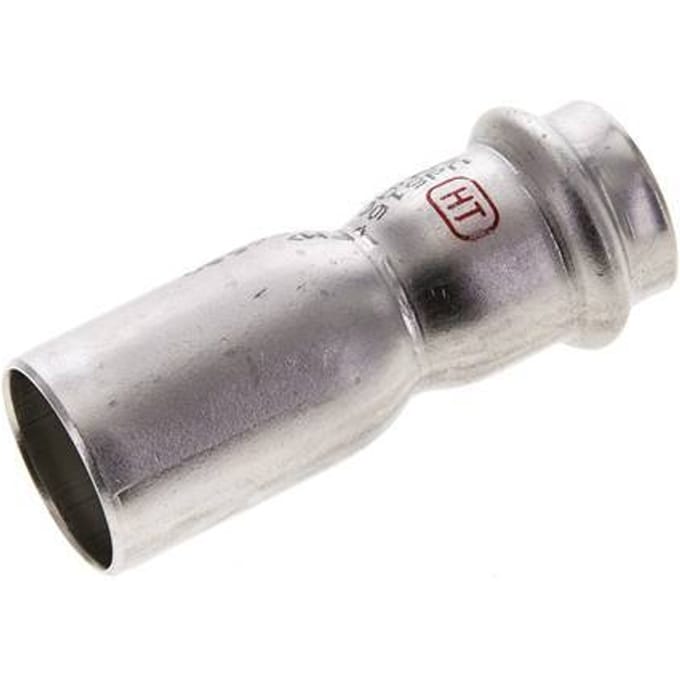 Perskoppeling - 22mm Persmof & 28mm Buiseinde - RVS