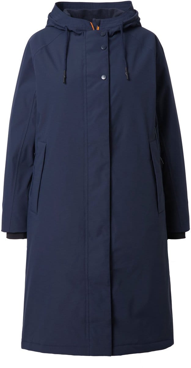Laurasøn - Dames - Functionele jas capuchon 2-wegrits dubbele zakken - Marine - Maat 40+