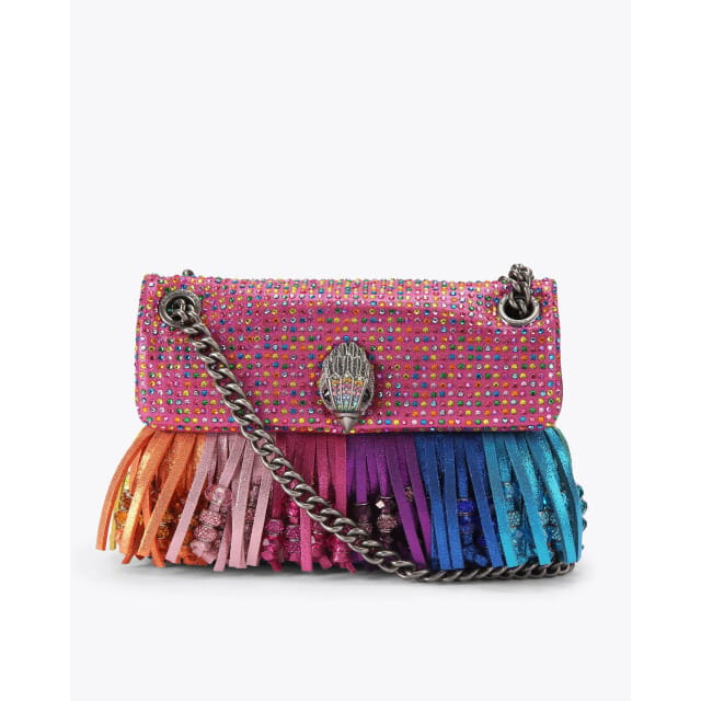 Kurt Geiger London Mini Kensington Fringe Schoudertassen Dames - Multi - Maat ONESIZE