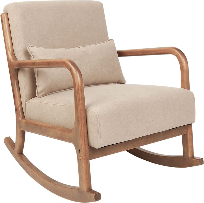 SKOVDE - Schommelstoel - Beige - Polyester