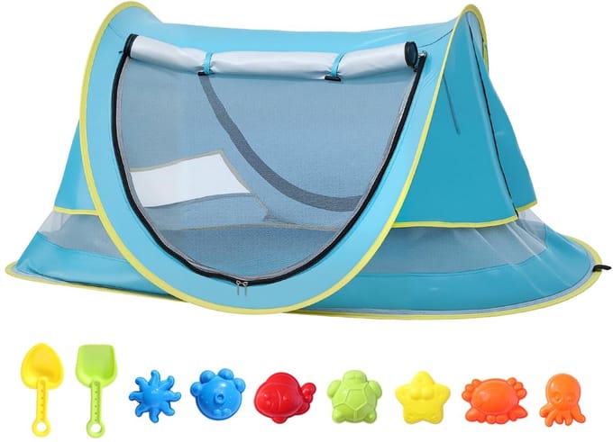 Dailygoods - Baby Strandtent Pop-up - UV-Bescherming voor Peuters