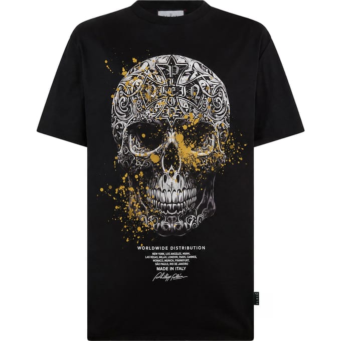T-Shirt Met Ronde Hals En Korte Mouwen Skull