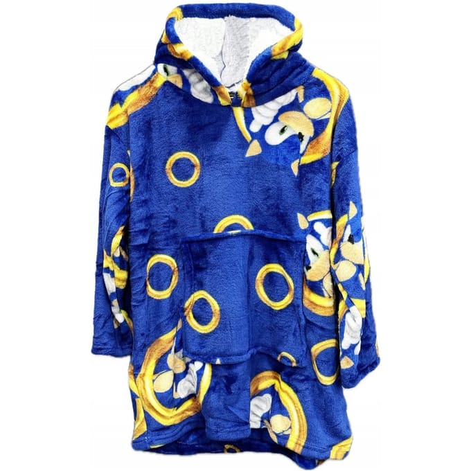 Sonic Hoodie Fleece deken, Rings - Kind (One Size ) - Polyester