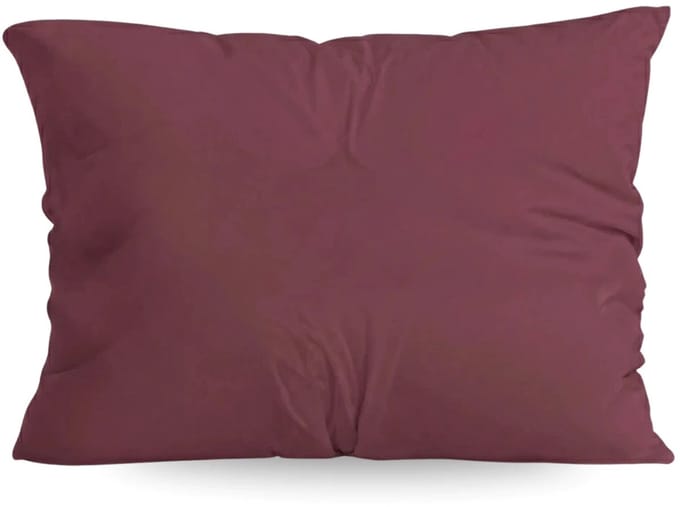 Zelesta Pure Uni Katoen Kussensloop set van 2 - Bordeauxrood 80x80cm