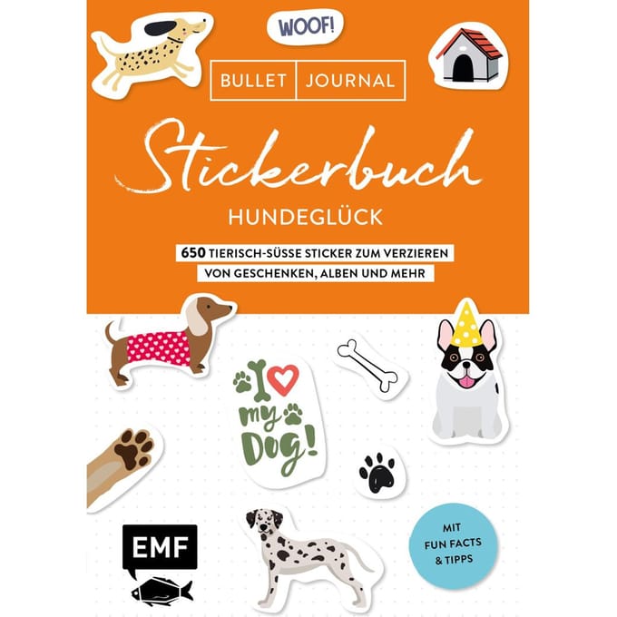 Boek "Bullet Journal Stickerbuch - Hundeglück"