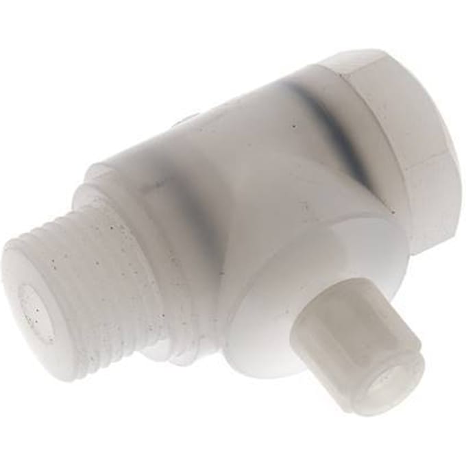 6x4mm & G1/2'' PVDF L-Vorm Knelfitting Buitendraad Banjo Bout 10bar