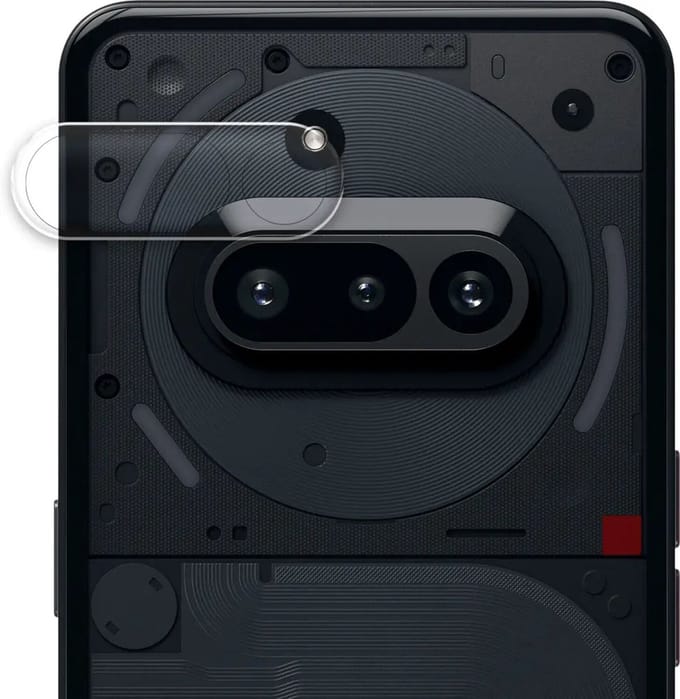 Rosso Camera Protector Geschikt voor Nothing Phone (3a) | Camera Lens Bescherming | Case Friendly | Ultra Dun Glas | Transparant