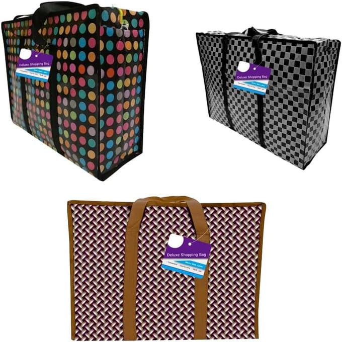 3-Pack Luxe Waszakken en Herbruikbare Boodschappentassen XXL - Sterk & Waterdicht
