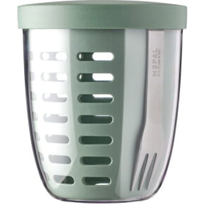 Mepal - Ellipse fruit & veggie pot - 600 ml - Incl. vorkje - Nordic sage