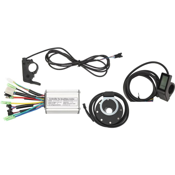 Elektrische Fiets Ombouwset Professionele KT 15A Controller LCD4 Paneel TT009 Duimgas Set voor black