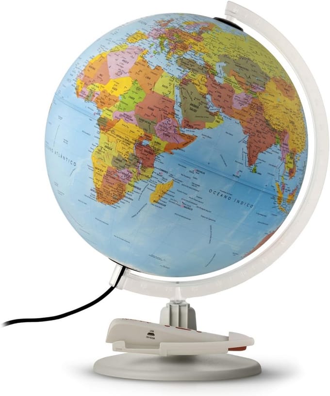 Interactieve Verlichte Wereldbol met Audiopen en Spelletjes