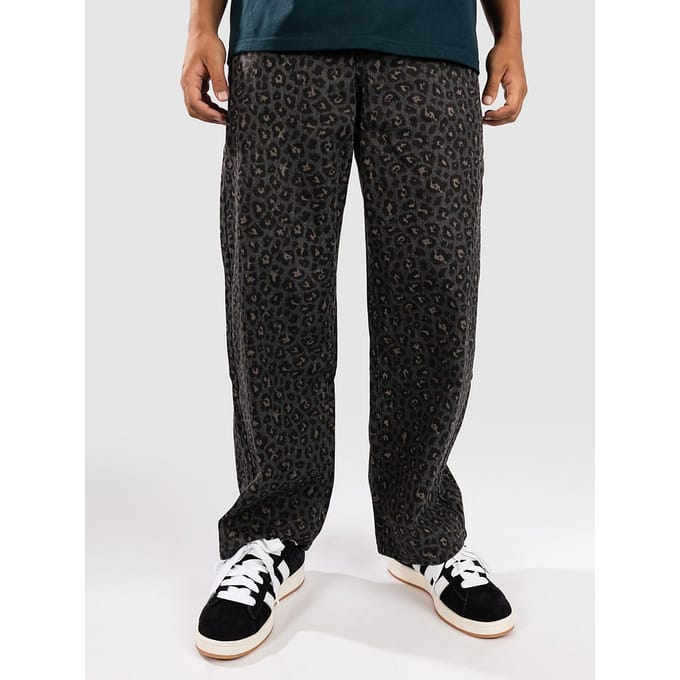 Blue Tomato Leopard Print Baggy Denim Jeans