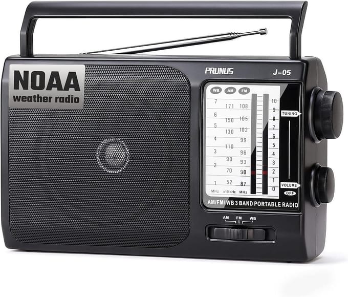 Draagbare FM/AM Radio met Helder Geluid en Lange Batterijduur