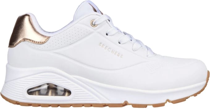 Skechers Uno - Gouden Air - Dames Sneakers - Wit