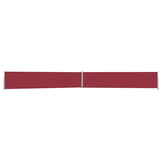 vidaXL - Tuinscherm - uittrekbaar - 140x1200 - cm - rood