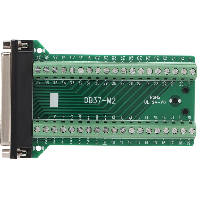 DB37 Connecteur Breakout Bornier Droit PCB Isolé Anti-Interférence AC300VDB37?M2
