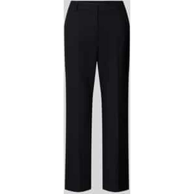Slim fit bandplooibroek met viscose Model 'RANA'