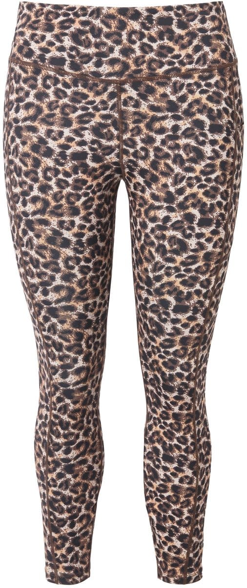 Studio Untold - Dames - Sportlegging enkel-lengte luipaardprint - Beige - Maat 58+