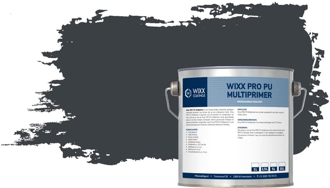Wixx PRO PU Multiprimer - 5L - RAL 7016 | Antracietgrijs