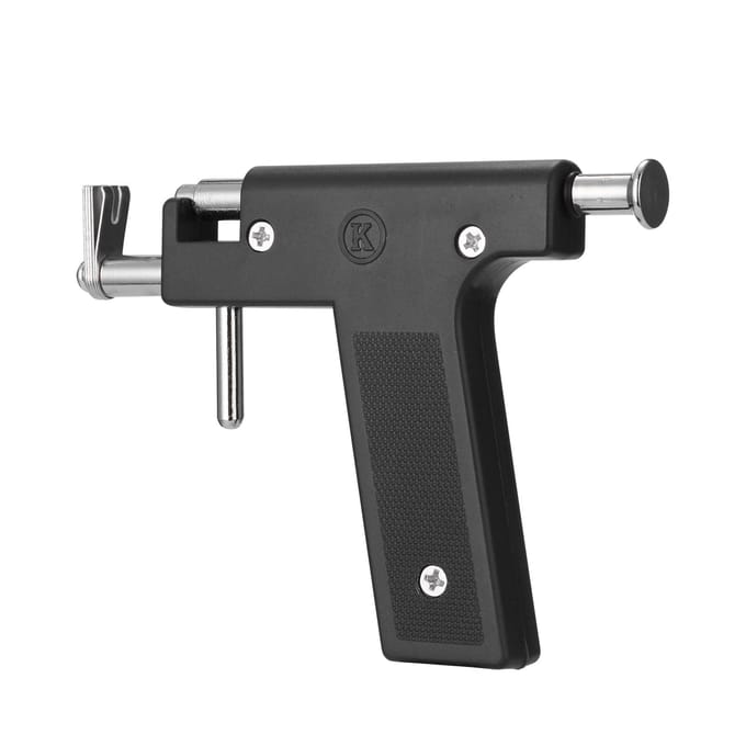 Roestvrijstalen Body Piercing Tool Kit Professionele Oor Neus Navel Piercing Machine met Oorstekers piercing machine with studs set gray