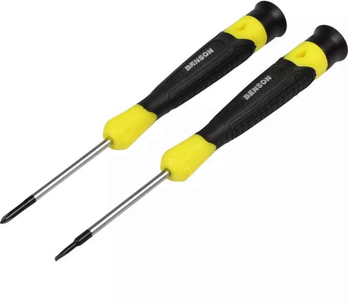 Benson 2-delige precisie schroevendraaierset - plat - SL2.5 & SL3.0