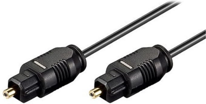 Optische kabel 1 meter Zwart toslink-steker