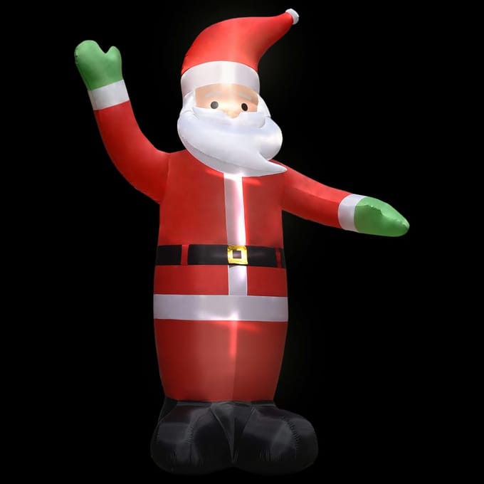 vidaXL - Kerstman - opblaasbaar - met - LED's - IP44 - 3 - m