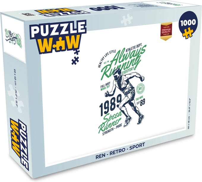 Puzzel Ren - Retro - Sport - Legpuzzel - Puzzel 1000 stukjes volwassenen