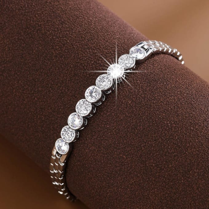 Mode micro ingelegde zirkoon temperament wilde retro ins koude stijl armband goud