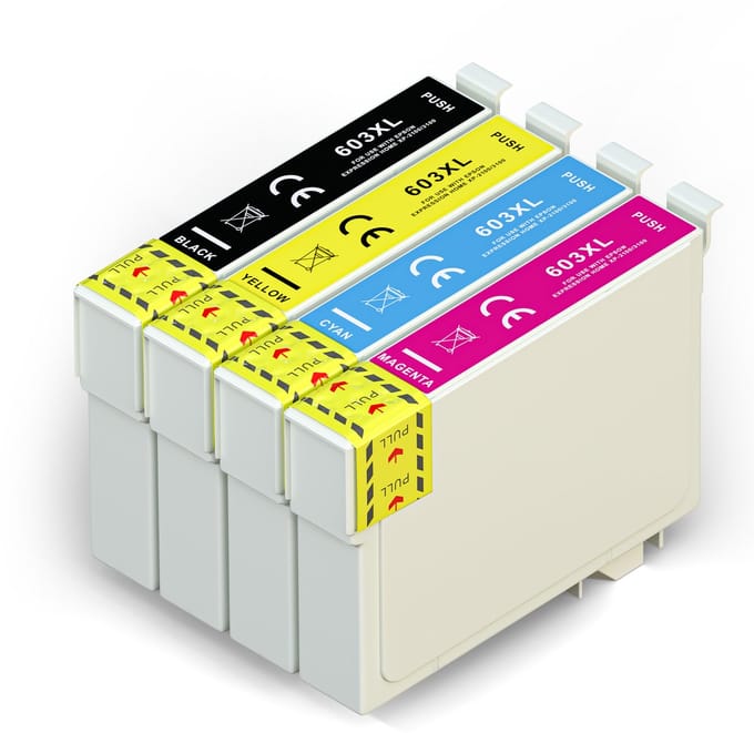 Boxstuff inkt geschikt voor Epson 603XL - Multipack 4 Inktpatronen geschikt voor Epson Expression Home XP-2105 XP-3100 XP-3105 XP-4100 XP-4105 Workforce WF-2830DWF WF-2835DWF