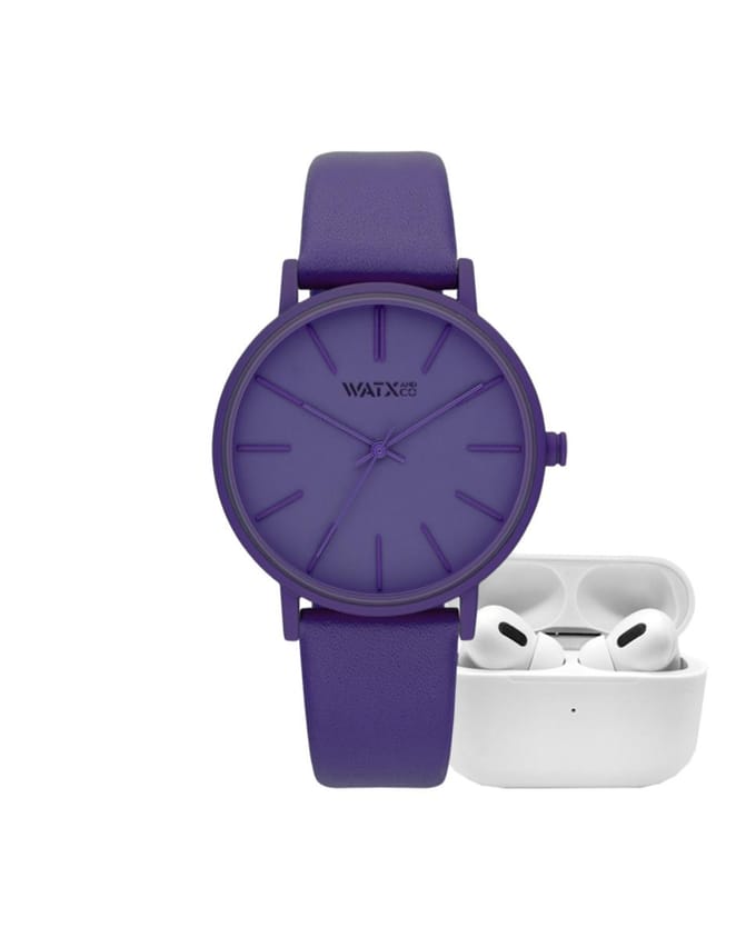 Horloge WATXANDCO RELOJ13_38. Kwarts, Kleur lila. Vrouw.