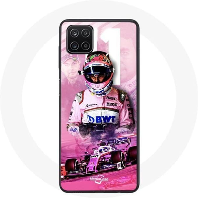 Coque - Formule 1 - Galaxy A12 - Sergio Pérez - Souple - Rose rose