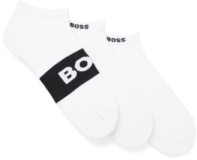 Hugo Boss heren BOSS 3P sneakersokken logo wit